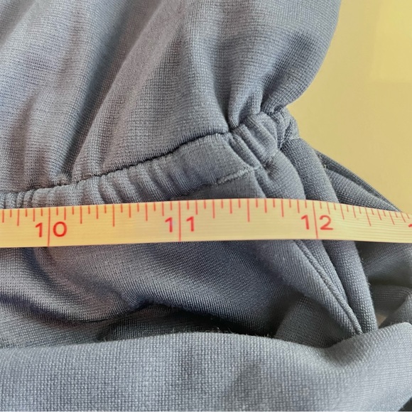 Banana Republic Sleeveless Rayon Viscose Blue Belted Wide Leg Jumpsuit 4 - Picture 7 of 14